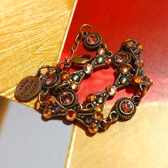 VTG Anne Koplik Designs Swarovski Crystal Bracelet - Picture 3 of 6